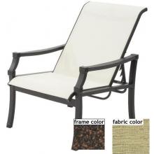 Suncoast Devereaux Sling Recliner - Mahogany Frame And Cosmo Green Fabric