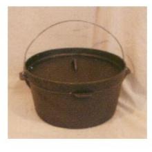 Cast Iron Camp Pot W/ No Legs - 21 Qt.