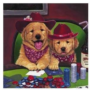 Poker Pups IV Poster Print