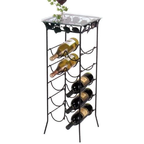 Wine Pedestal with Glass Top