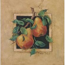 Pear Square Poster Print