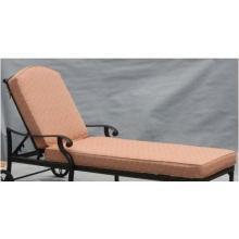 Cast Shadows Cast Aluminum Patio Chaise Lounge - Upgraded Replacement Cushion