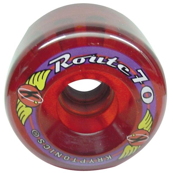 Kryptonics Route 70/78 Clear Red, Set Of 4