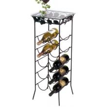 Wine Pedestal with Glass Top