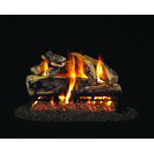 Charred Rugged Split Oak Peterson Real Fyre Vented Log Set