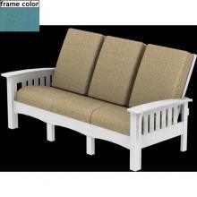 Poly-Wood Recycled Plastic Wood Mission Sofa - Cushion Included