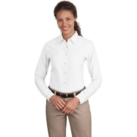 Port Authority Ladies Classic Oxford Shirt Medium - White Port Authority Ladies Classic Oxford Shirt Medium - White