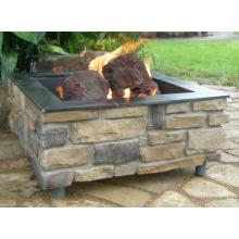 FireScapes Smooth Ledge Square Natural Gas Fire Pit