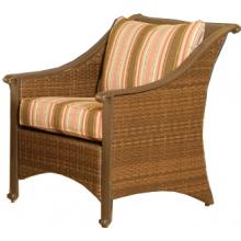 Shade Trends Amalfi Woven Chat Chair With Dark Navy Fabric