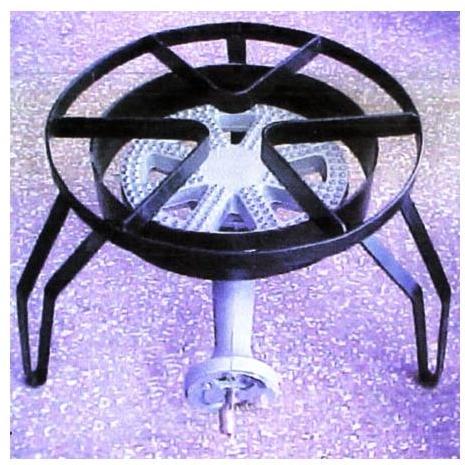 Super Cooker Gas Burner On Low Stand