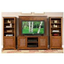 Home Styles Jamaican Bay 4 Piece Entertainment Unit - Soft Mahogany