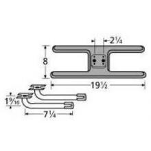 Cast Iron H Twin, Centered, 2.25 Inch Offset Burner 21002-78002