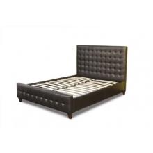 Diamond Sofa Zen Collection California King Size Bonded Leather Tufted Bed - Mocca