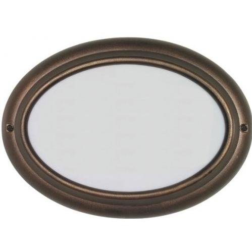 Edgewood French Bronze Oval Lighted Address Plaque