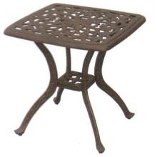 Darlee Catalina Cast Aluminum End Table - 21 Inch Square