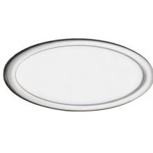 HouseMark Series Large Oval Address Plaque - White W/ Satin Nickel