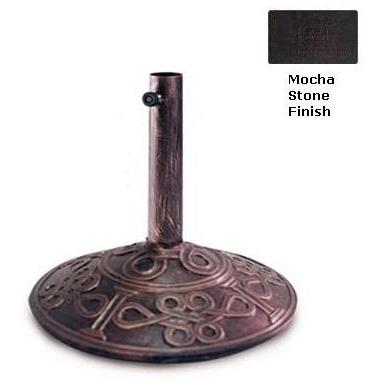 Meadow Decor Paragon Umbrella Stand - Mocha Stone Finish (60 Lb)
