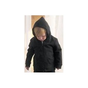 Bella Baby Toddler Full-Zip Hooded Sweatshirt 4T - Black