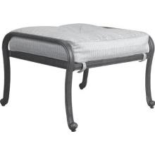 Cast Shadows Cast Aluminum Patio Ottoman - No Cushion(s)