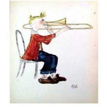 Trombone Poster Print