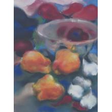 Yellow Peppers Poster Print