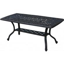 Darlee Elisabeth Cast Aluminum Coffee Table - 21 Inch X 42 Inch
