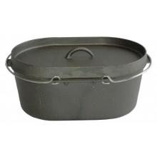 Cast Iron Oval Casserole Pot W/ Lid - 8 Qt.