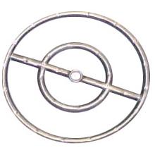 12 Inch Stainless Round Double Fire Pit Ring