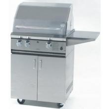 ProFire Professional Series 27 Inch Hybrid Propane Gas Grill With Rotisserie - On Cart