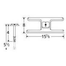 Stainless Steel H Single Burner 10101-70201