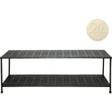 Windham Castings Accessories Woven Low Console With Straight Leg Frame Only, Cream