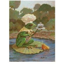 Cooking Frog Poster Print