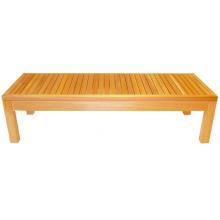 16 X 48 Inch Rectangle Western Red Cedar Chair With Exterior Stain Finish By Cedar Delite