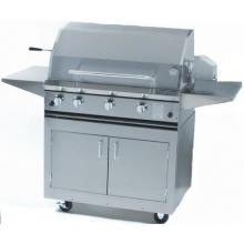 ProFire Professional Series 36 Inch Hybrid Natural Gas Grill With Rotisserie - On Cart