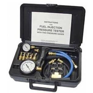 Tool Aid Fuel Injection Pressure Tester With Two Gages In Molded Plastic Storage Case