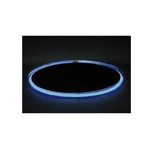 Neon Concepts 15 Inch Round Clear Top Serving Tray (Blue Neon / Disposable Battery)