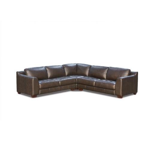 Cheap Diamond Sofa Zen Collection 3 Piece Arm Sectional With Square Corner Chair - Mocca
