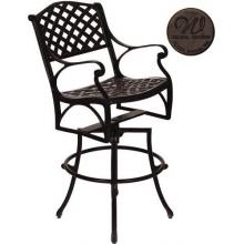 Windham Castings Meridian Swivel Bar Stool Frame Only, Bronze