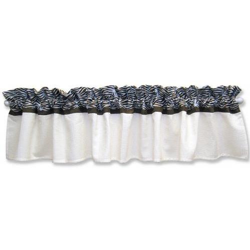 Sweet Safari Blue Window Valance