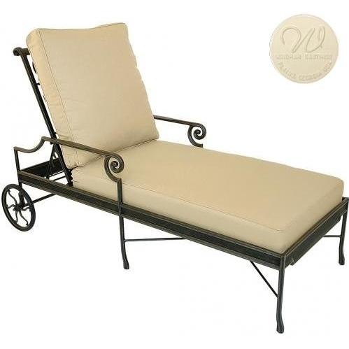 Windham Castings Catalina Deep Seating Chaise Lounge Frame Only, Cream