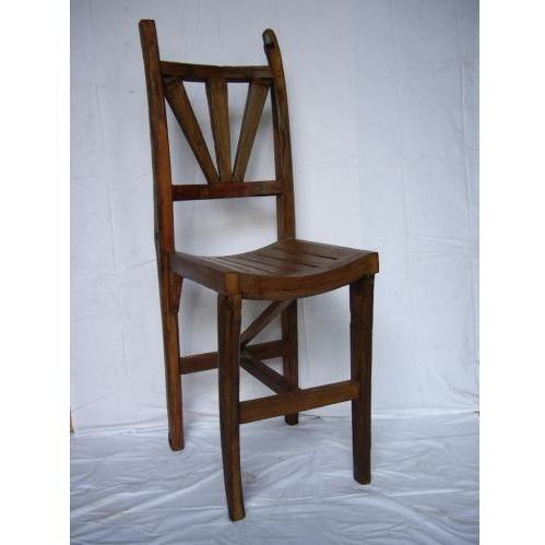Teak Wood Husker Bar Stool