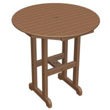 Poly-Wood Recycled Plastic Wood Counter Table - 36 Inch Round