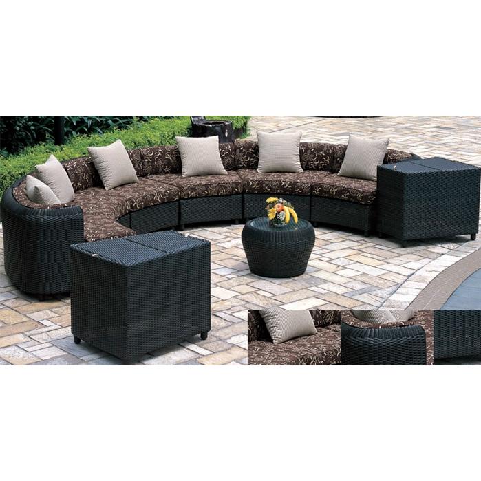Alfresco Home Portofino Wicker  Sectional Set . (Cushions Not Included)