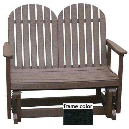 Eagle One Recycled Plastic Smithton Glider Bench - Black
