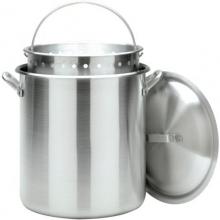 Bayou Classic 160 Quart Aluminum Stockpot With Full Sized Basket