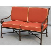 Darlee Laguna Cast Aluminum Loveseat With Cushions