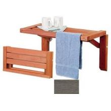 A&B Accessories Recycled Plastic Spa Folding Table - 48 Inch Coastal Gray