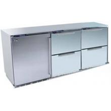 Perlick Outdoor Triple Refrigerator With Solid Stainless Door And Stainless Drawers (x 2)
