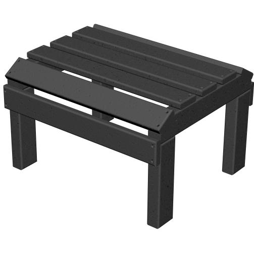 Poly-Wood Recycled Plastic Wood Classic Adirondack Ottoman For Reclining Lounge Chair