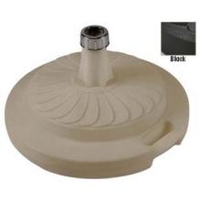 FiberBuilt Outdoor Umbrellas Plastic Umbrella Base Round - Black